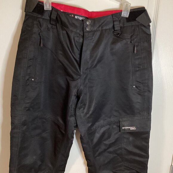 Sunice Stormpack Black Insulated Ski Pants Water Resistant with Gaiters Size M - Picture 2 of 14